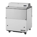 True TMC-34-DS-HC - Mobile Milk Cooler, (8) crate, dual sided flip-up lids, white vinyl exterior